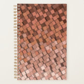 Moderne Aardetinten Mozaïek Planner (Voorkant)