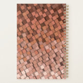 Moderne Aardetinten Mozaïek Planner (Achterkant)