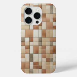 Moderne Aardetone Mosaïek Hoesje - Abstract