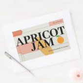 Moderne Abrikozenjam Label Sticker (Envelop)