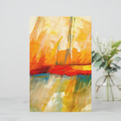 Moderne Abstract-Expressionistische Schilderkunst Briefpapier (Staand voorkant)