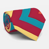 Moderne Abstract Geometrische Stropdas (Opgerold)