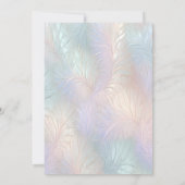 Moderne Abstract Iridescente Trouwring Kaart (Achterkant)