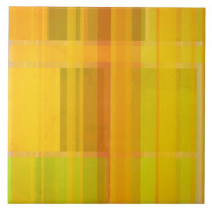 Moderne Abstract Kleurrijke Citruskleuren Tegeltje