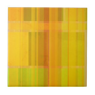 Moderne Abstract Kleurrijke Citruskleuren Tegeltje