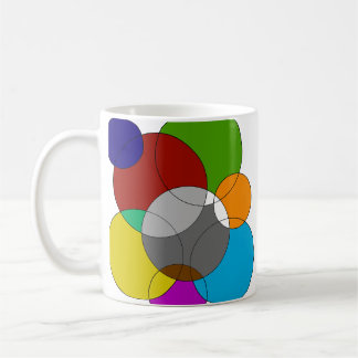 Moderne Abstract Kleurrijke Geometrische Koffiemok