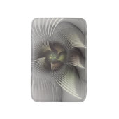 Moderne Abstracte 3D Vorm Fractal Art Badmat (Voorkant Verticaal)