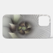 Moderne Abstracte 3D Vorm Fractal Art Case-Mate iPhone Case (Achterkant (horizontaal))