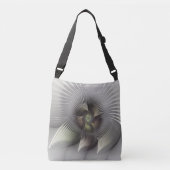 Moderne Abstracte 3D Vorm Fractal Art Crossbody Tas (Voorkant)