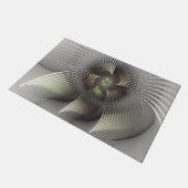 Moderne Abstracte 3D Vorm Fractal Art Deurmat (Schuin)