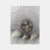 Moderne Abstracte 3D Vorm Fractal Art Fleece Deken (Voorkant)