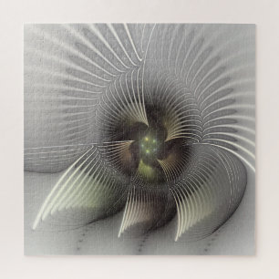Moderne Abstracte 3D Vorm Fractal Art Legpuzzel
