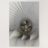 Moderne Abstracte 3D Vorm Fractal Art Legpuzzel (Verticaal)