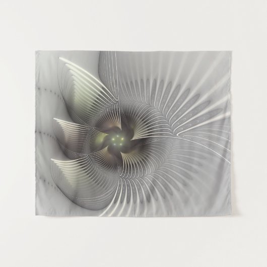 Moderne Abstracte 3D Vorm Fractal Art Wandkleed (Voorkant (horizontaal))