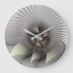 Moderne Abstracte 3D Vorm Fractale Kunst Grote Klok