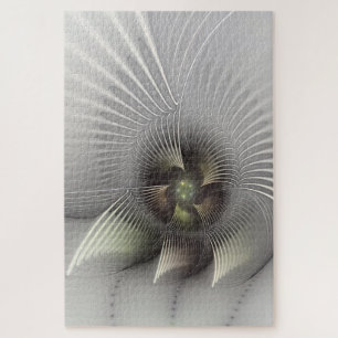 Moderne Abstracte 3D Vorm Fractale Kunst Legpuzzel