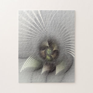 Moderne Abstracte 3D Vorm Fractale Kunst Legpuzzel