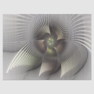 Moderne Abstracte 3D Vorm Fractale Kunst Tissuepapier