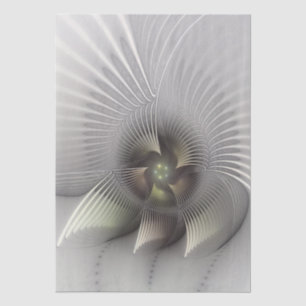 Moderne Abstracte 3D Vorm Fractale Kunst Tissuepapier