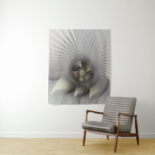 Moderne Abstracte 3D Vorm Fractale Kunst Wandkleed