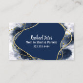 Moderne Abstracte aangepaste mama Contactkaartje (Voorkant)
