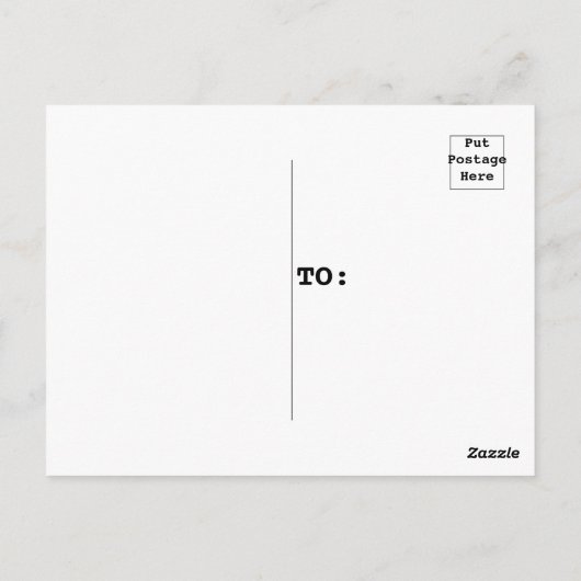 Moderne, Abstracte aangepaste tekst voor Blauwe Fl Briefkaart (Achterkant)