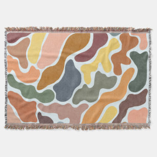 Moderne abstracte, aardse tinten illustratie. deken