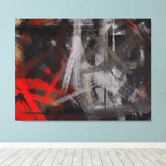 Moderne Abstracte achtergrond voor schilderen #2 Canvas Afdruk (Insitu (Houten vloer))