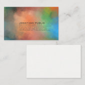 Moderne Abstracte achtergrondverlichting Visitekaartje (Voorkant / Achterkant)