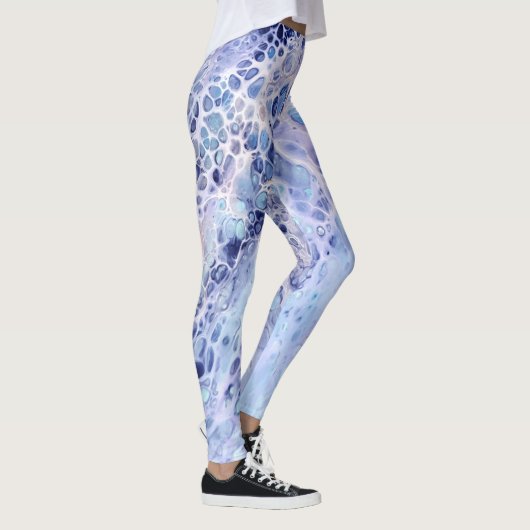 Moderne Abstracte acrylverf Leggings (Rechts)