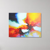 Moderne Abstracte acrylverf van Serdar Hizli Canvas Afdruk (Voorkant)