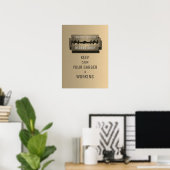 Moderne abstracte afbeelding grappige inspiratie s poster (Thuiskantoor)