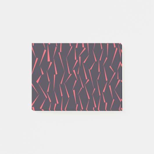 Moderne abstracte, afspeelbare geometrische drieho post-it® notes (Voorkant)