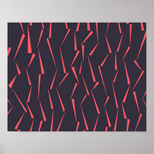 Moderne abstracte, afspeelbare geometrische drieho poster