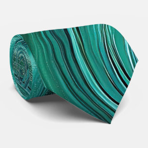 Moderne Abstracte Aqua Swirl Stropdas