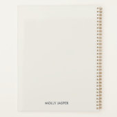 Moderne Abstracte art elegant geometrisch minimali Planner (Achterkant)