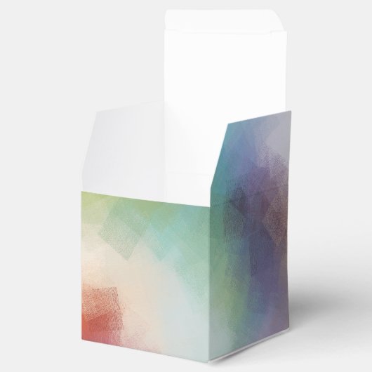 Moderne Abstracte Art Elegant Trendy Sjabloon Bedankdoosjes (Geopend)