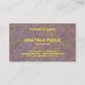 Moderne Abstracte art elegante Sjabloon luxueus Visitekaartje (Achterkant)