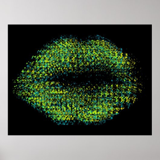 Moderne Abstracte art Lips #12 Poster (Voorkant)