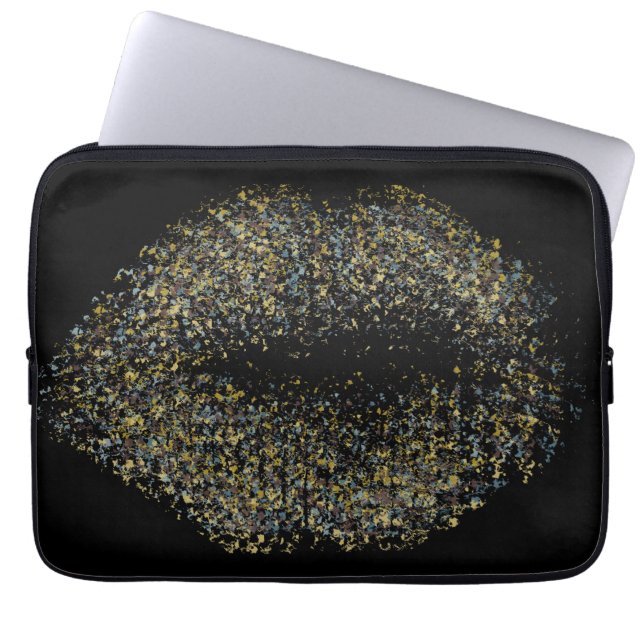 Moderne Abstracte art Lips #16 Laptop Sleeve (Voorkant)