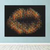 Moderne Abstracte art Lips #20 Canvas Afdruk (Insitu (Houten vloer))