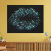 Moderne Abstracte art Lips #23 Canvas Afdruk (Insitu (Woonkamer))