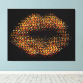 Moderne Abstracte art Lips #27 Canvas Afdruk (Insitu (Houten vloer))