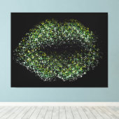Moderne Abstracte art Lips #28 Canvas Afdruk (Insitu (Houten vloer))