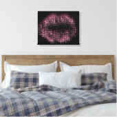Moderne Abstracte art Lips #30 Canvas Afdruk (Insitu (Slaapkamer))
