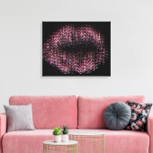 Moderne Abstracte art Lips #30 Canvas Afdruk (Insitu (Woonkamer))
