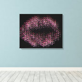 Moderne Abstracte art Lips #30 Canvas Afdruk (Insitu (Houten vloer))