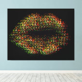 Moderne Abstracte art Lips #35 Canvas Afdruk (Insitu (Houten vloer))