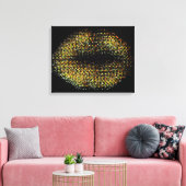 Moderne Abstracte art Lips #41 Canvas Afdruk (Insitu (Woonkamer))