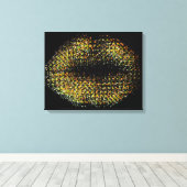 Moderne Abstracte art Lips #41 Canvas Afdruk (Insitu (Houten vloer))
